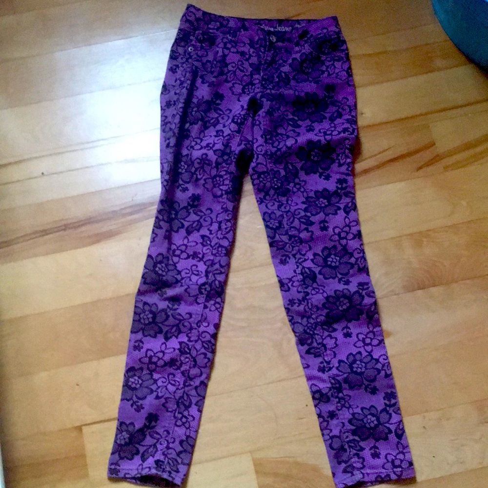 Purple jeans